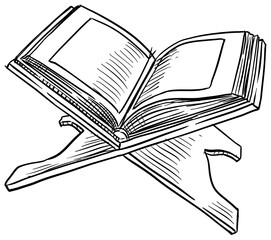 Quran handdrawn illustration