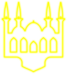 Islamic Neon Mosque