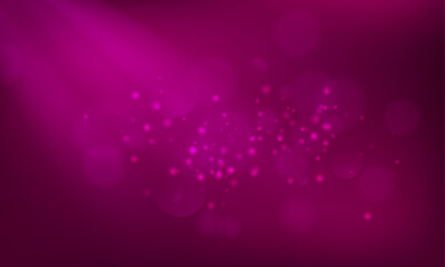 Vector pink background with bokeh effect
