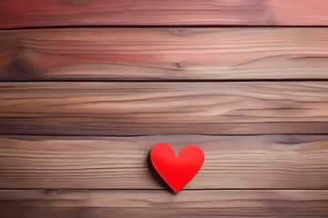 red heart on wooden backgro und Herz Rot auf Holz Hintergrund Landhausstil Romantik
