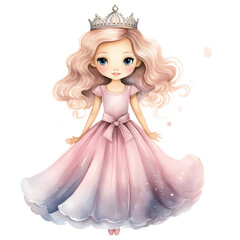 Little princess watercolor 