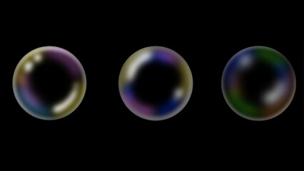 Colorfull Rainbow Soap Bubbles