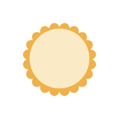 cheese tart illustration isolated on white and transparent background. concept of minimalism, pastry, bakery