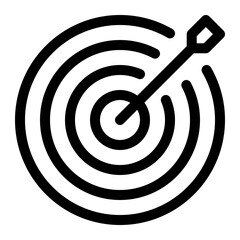 dart board line icon