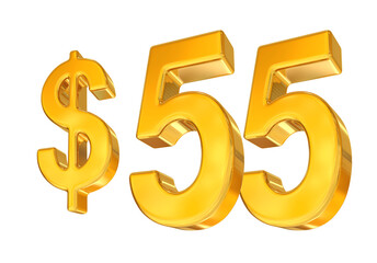 55 Dollar Gold Number 