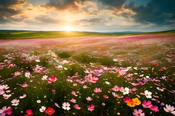 field of flowers