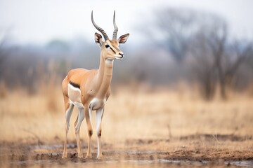 Naklejka na ściany i meble impala male standing watch over territory
