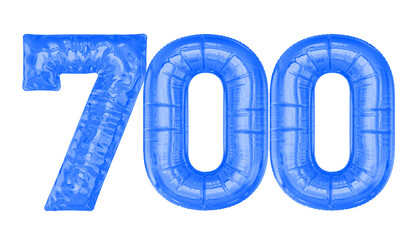 Blue Balloon Number 700