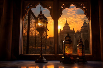 ramadan Kareem, Ramadan crescent moon, Eid Mubarak Islamic festival social media banner and Eid Mubarak Post Template, islam