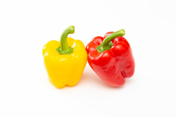 白背景にパプリカ