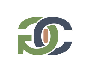 Fototapeta premium letter GIC logo 