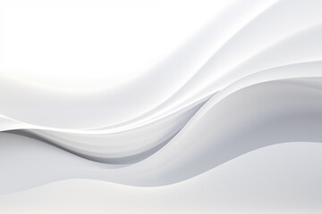 Minimal white background with wavy liquid texture.
