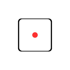 red button with exclamation mark