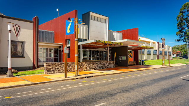 Kingaroy, QLD, Australia - Dec 6, 2023: Information centre building