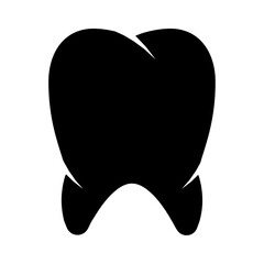 Vector tooth icon on white background