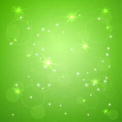 Vector soft green lights abstract vector bokeh spring background