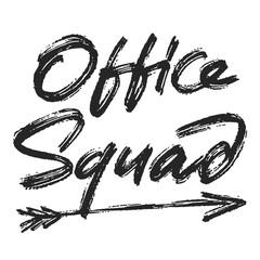 Office Squad vector lettering