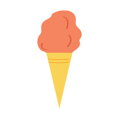 vector flat ice cream on white background