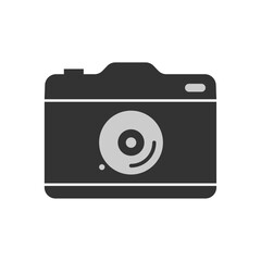 Photograph camera icon, photo album icon, photography day, photo book symbol, take a picture button. Stock illustration.