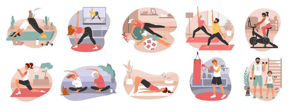 Home workout composition set