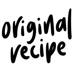 Original Recipe, Food Branding Logotype, Aesthetic Typography for Food Product