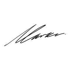 Letter M abstract signature ideas. Vector illustration with black writing and alpha channel.