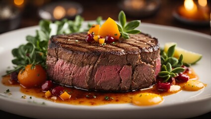 beef steak with vegetables