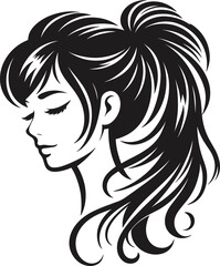 woman with long hair