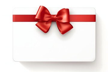 gift box with red ribbon. 