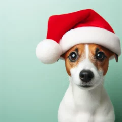 Photo sur Plexiglas Bulldog français Dogs dressed like Christmas　クリスマスの格好をした犬