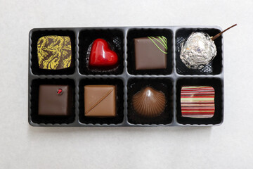 バレンタインのチョコレートの贈り物