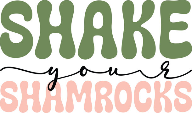 st. patrick's day retro svg design and digital download