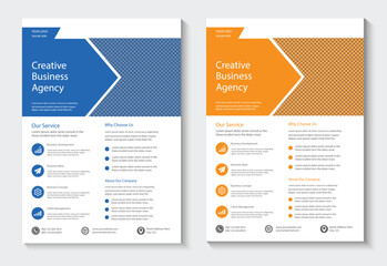 Obraz premium Corporate business multipurpose flyer design template