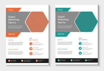 Corporate business multipurpose flyer design template