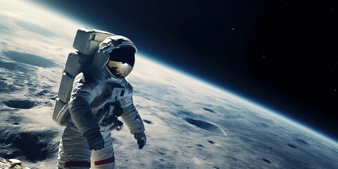Astronaut in space, generative ai