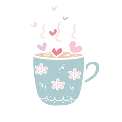 cup of coffee with heart