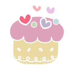 cupcake with heart