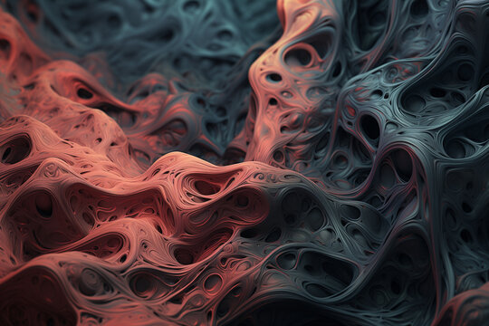abstract neural pattern texture background conceptual image. Generative AI.