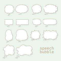 Obraz premium 吹き出し14点セット