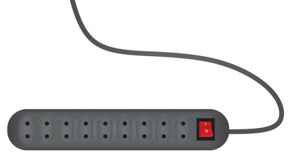 Electric plug socket, vector illustration