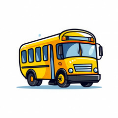 Obraz na płótnie Canvas Back to school bus, school bus, school bus with supplies, School bus design, 100 days of school bus
