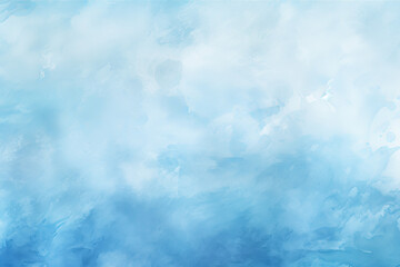 Blue Watercolor background with blue paint, with light turquoise and dark sky-blue, monochromatic....