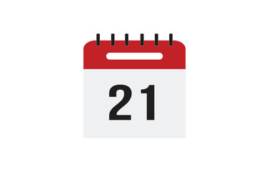 Calendar flat icon for websites and graphic resources. Important date. vector illustration of calendar with specific day .