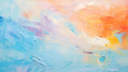 An Abstract Painting of Blue, Orange, and Yellow Colors wallpaper, background