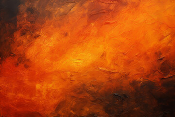 Background of dark black and orange textures. Fire, flame effect.