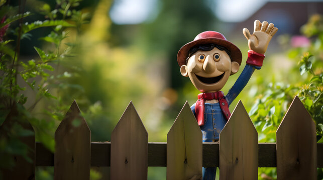 Happy friendly neighbour 