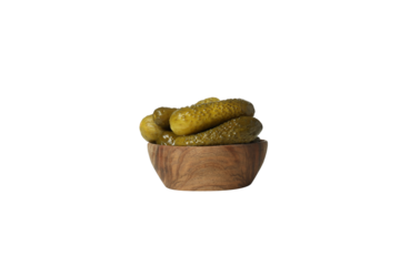 PNG, canned cucumbers, isolated on white background.