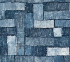 blue jeans background, Denim Wash Seamless Pattern