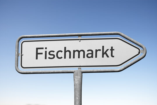 Symbolbild: Wegweiser, Fischmarkt, Altona, Hamburg