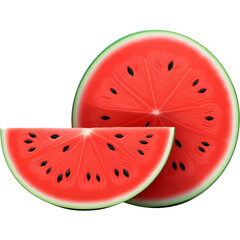Slice watermelon fruit